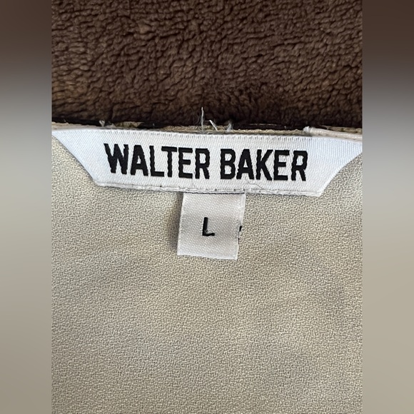 Walter Baker womens Brandi puff sleeve mini wrap dress animal print sz L - Picture 7 of 14